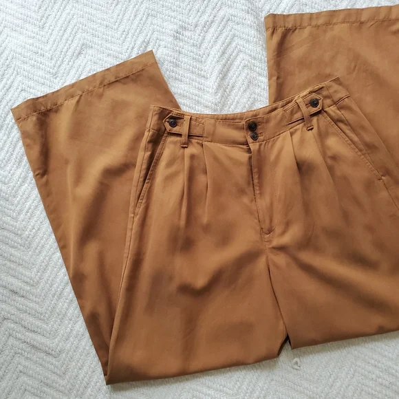 Madewell The Harlow Wide Leg Pants Acorn Brown NWT - Picture 2 of 13